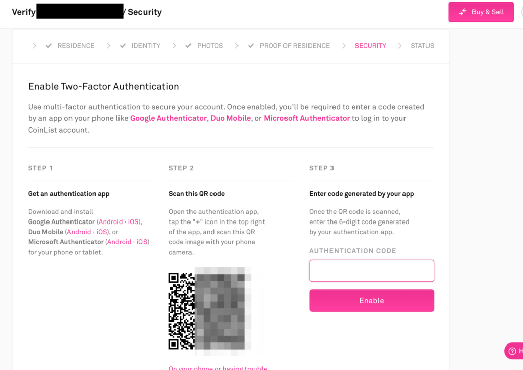 幣圈版的股票抽籤“ICO”是什麼? 新手必備的ICO平台Coinlist-註冊教學 22 22 2fa