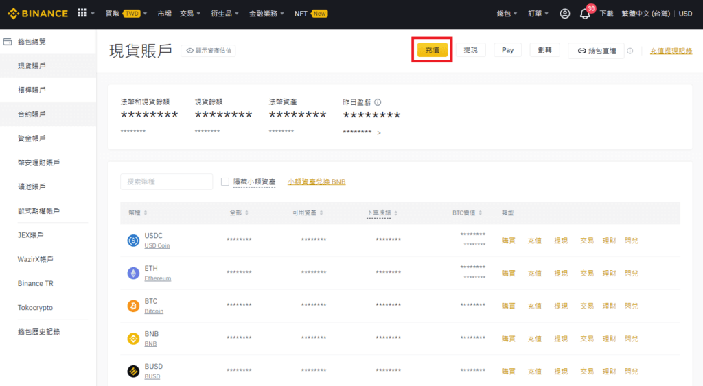 幣安入金、出金教學 4 3